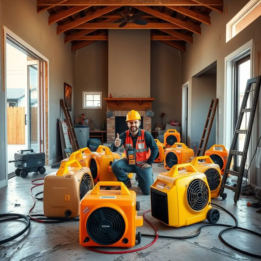 A technician using a moisture intrusion detection tool on a stucco wall in a Fletcher Hills home to find hidden leaks.
