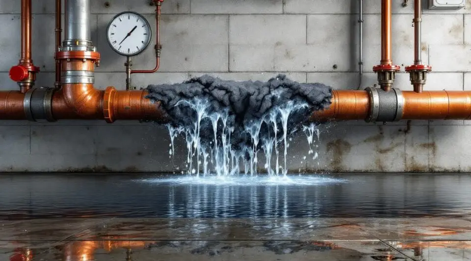 Professional restoration crew using industrial water extraction equipment in a flooded San Diego commercial building.
